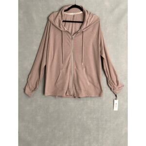 Calvin Klein Performance Full Zip Hoodie Women's Size 3X  Dusty Rose NEW